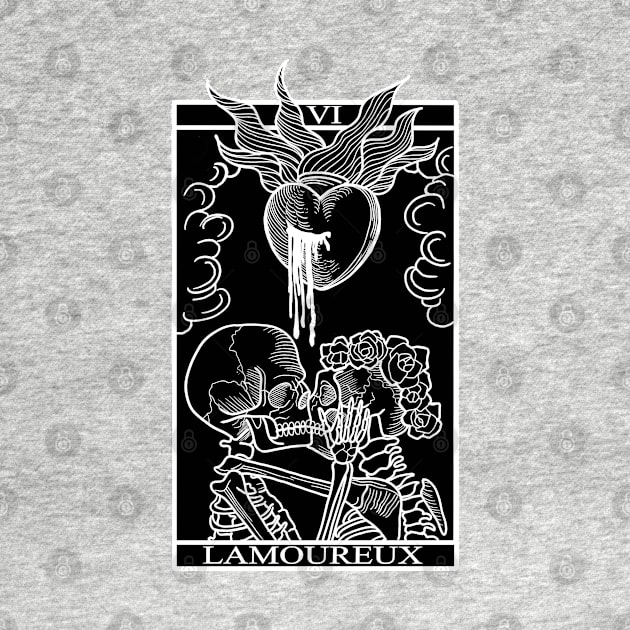 Tarot card: the lovers by Blacklinesw9